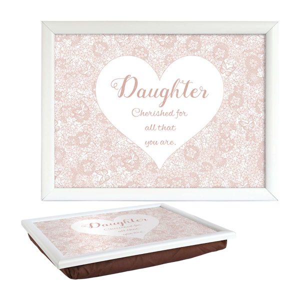 With Sentiment Lap Tray Daughter