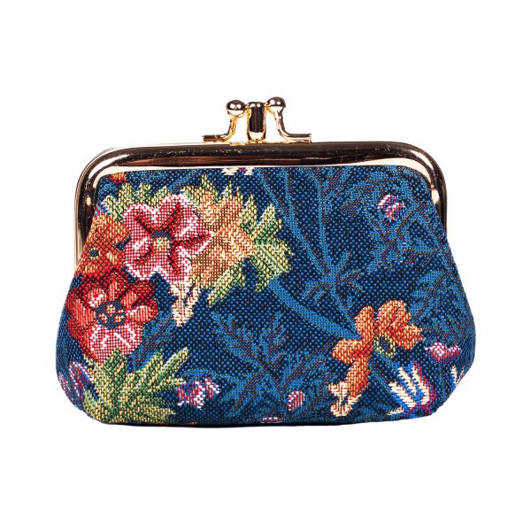 Frame Purse Flower Meadow Blue