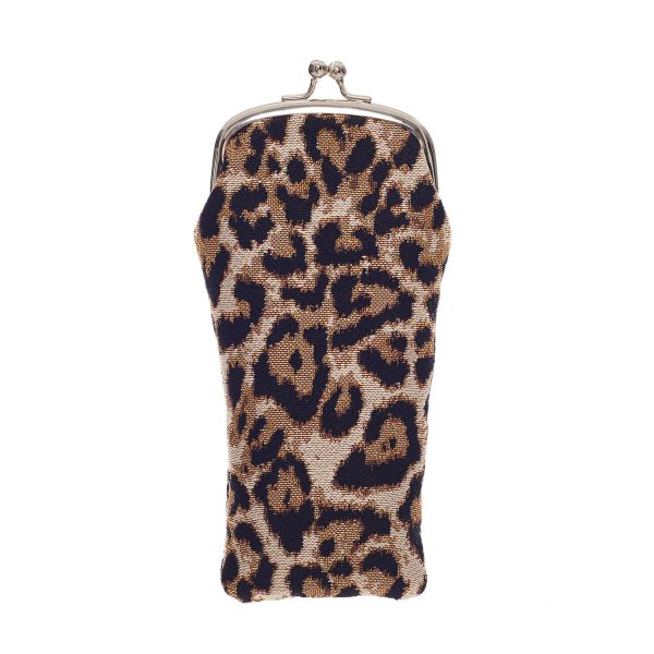 Glass Pouch Bag Leopard