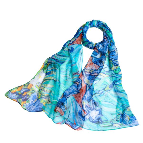 Silk Scarf Van Gogh Iris