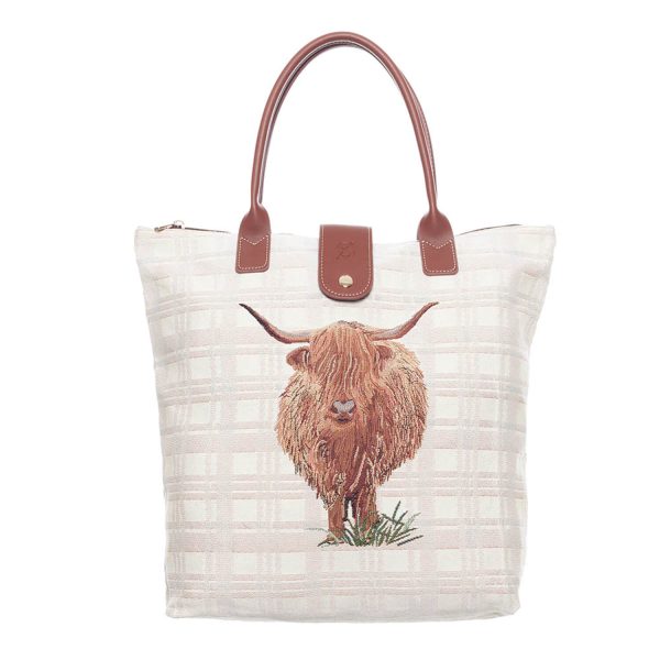 Foldable Bag Highland Cow