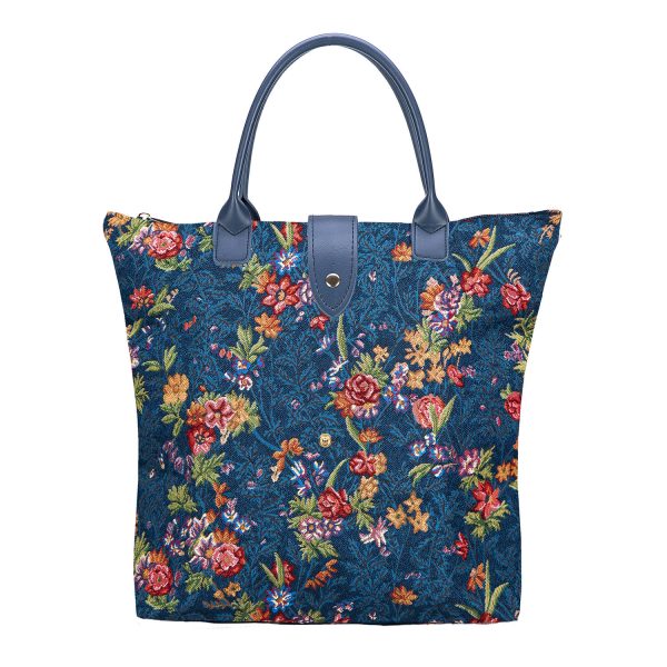 Foldable Bag Flower Meadow Blue