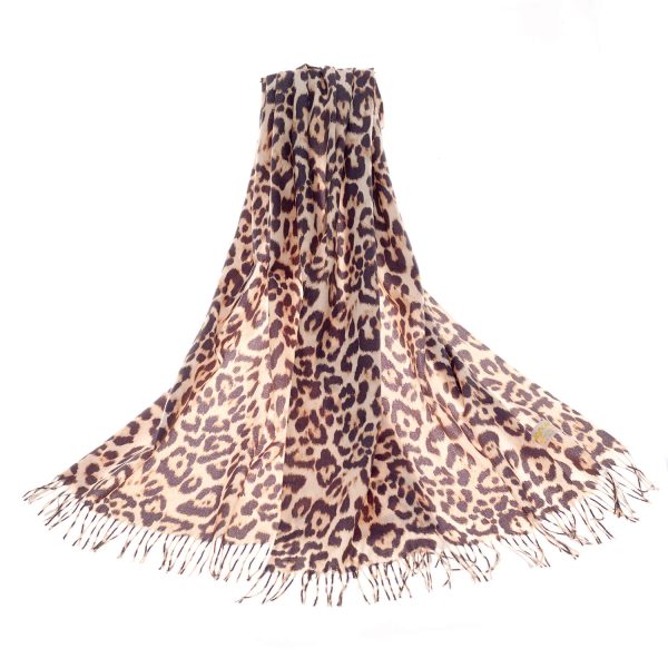 Art Pashmina Chic Collection Leopard Print