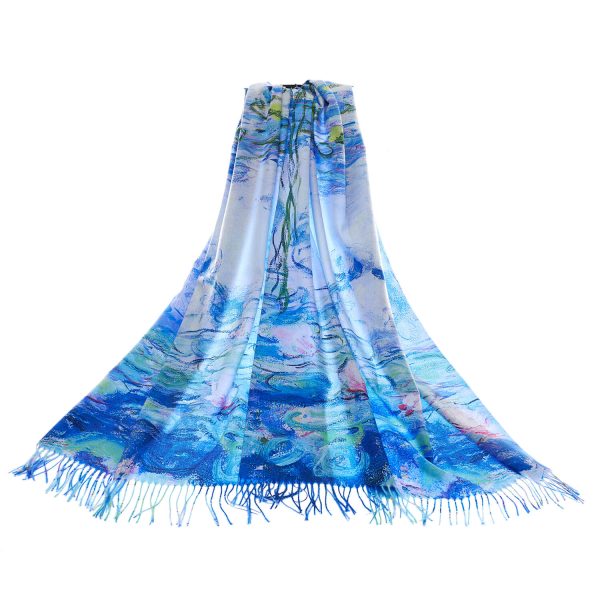 Art Pashmina Monet Waterlily