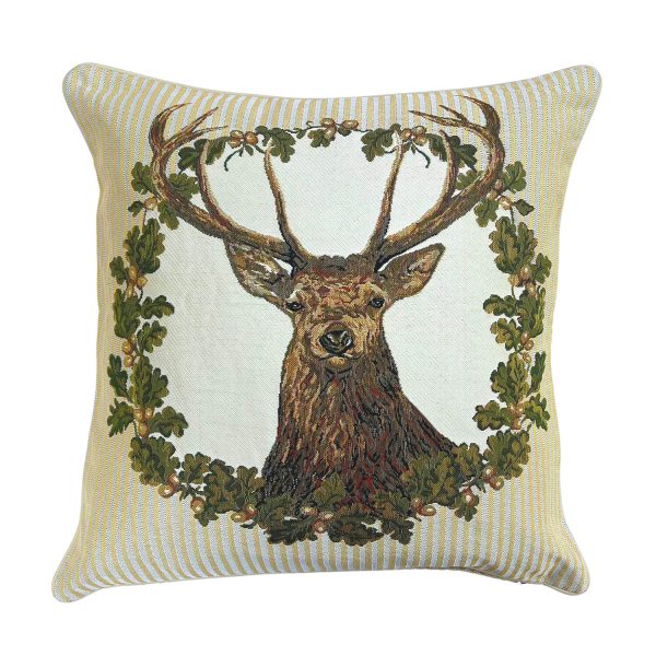 Tapestry Cushion Cover Stag Beige