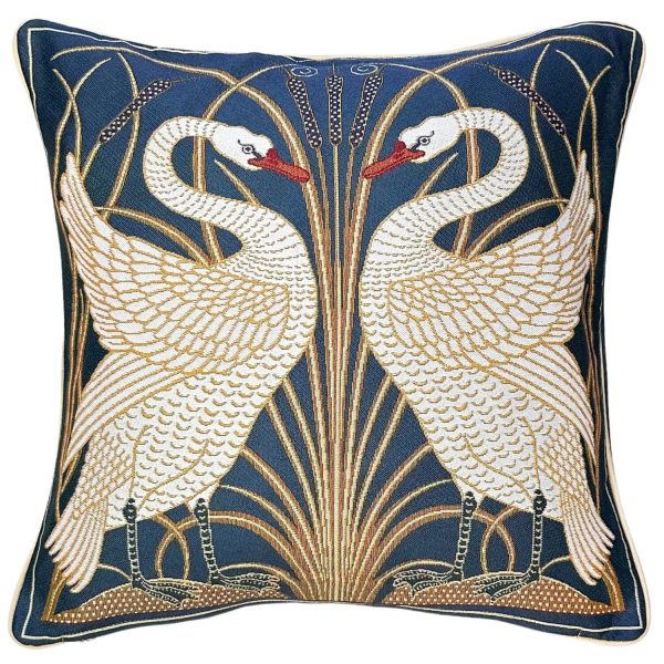 Tapestry Cushion Cover Walter Cran Swan