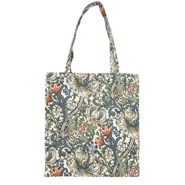 Flat Tote Bag Golden Lily