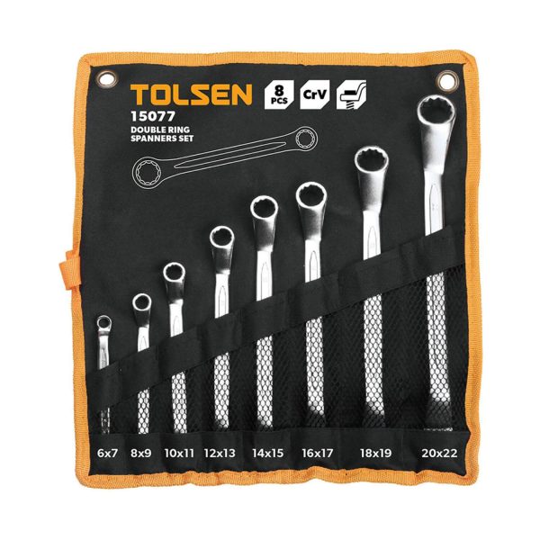 8Pc Double Ring Spanners Set