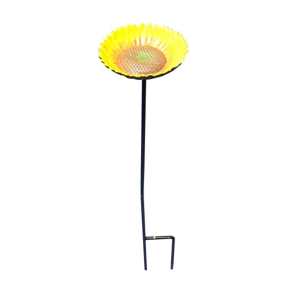 Sunflower Bird Feeder Garden Stake