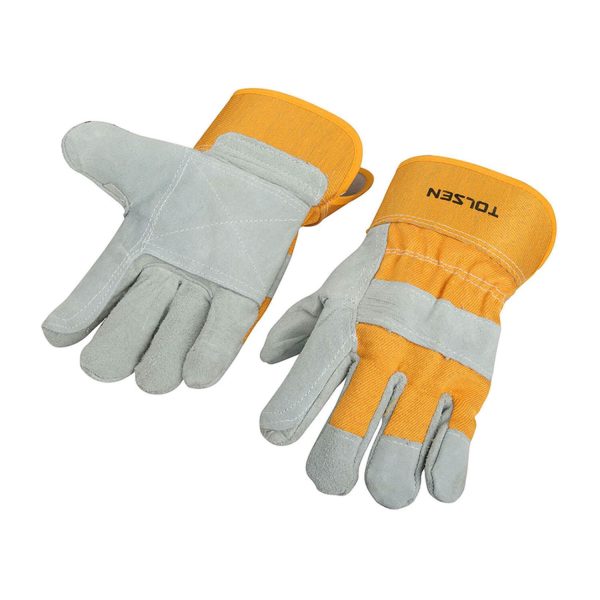 Leather Working Gloves Twin Pack