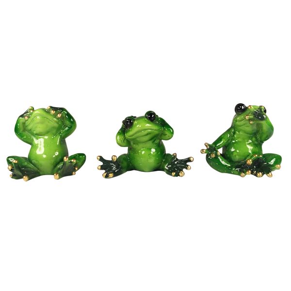 Hear See Speak No Evil Frogs Set Of 3