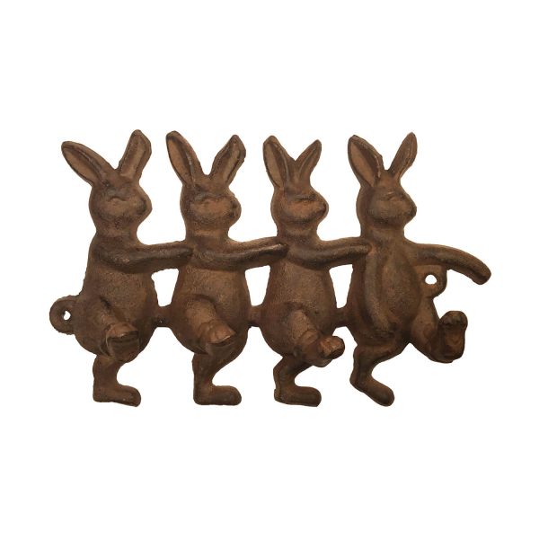 Dancing Rabbits Four Hooks