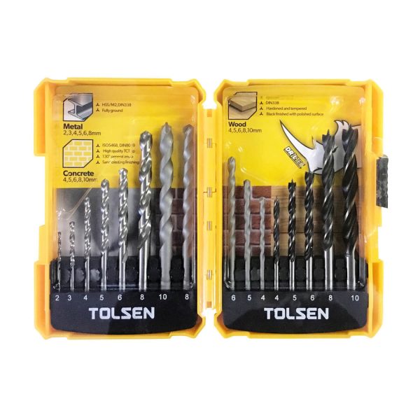 16Pcs Drill Bits Set