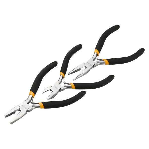 3Pcs Mini Pliers Set of 4.5Inch