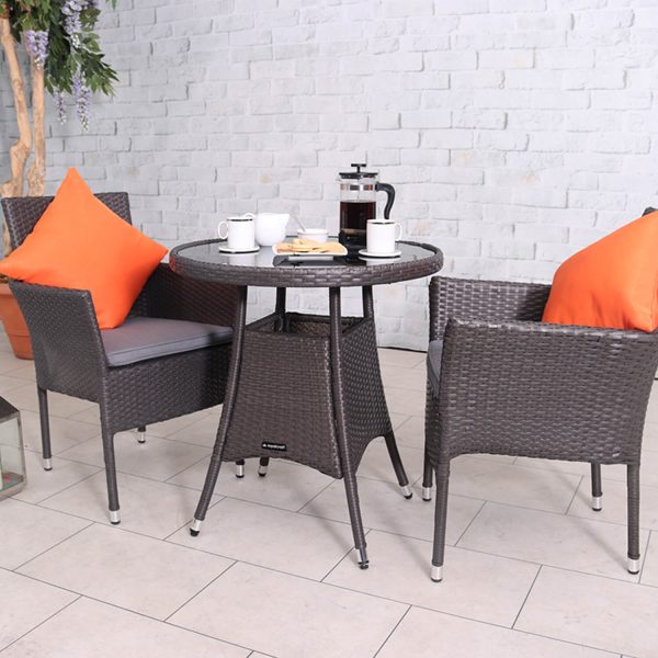 Malaga 2 Seater Fixed Bistro Set