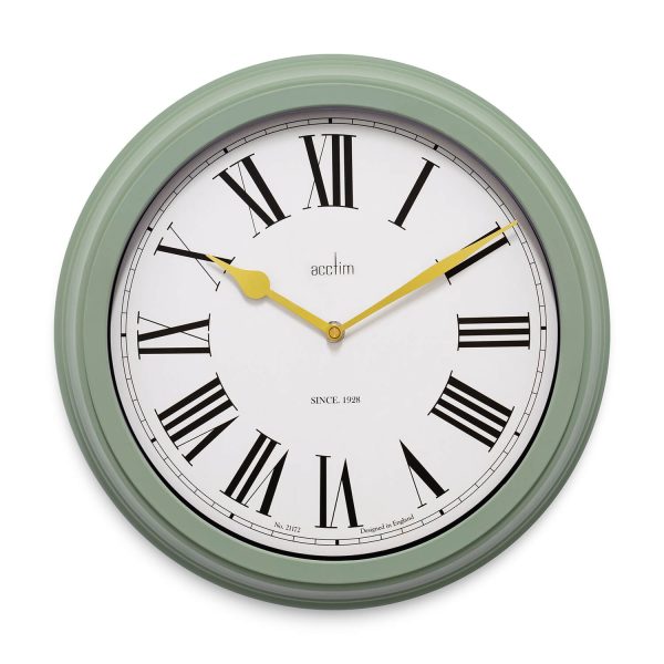 Acctim Turin Wall Clock Green 35Cm