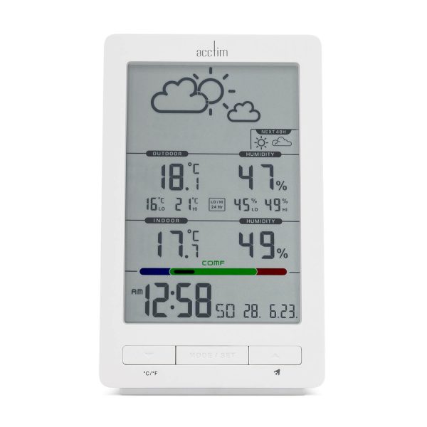 Acctim Skyler 6 In 1 Digital Weather Station White