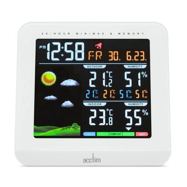 Acctim Wyndham 6 In 1 Digital Weather Station White