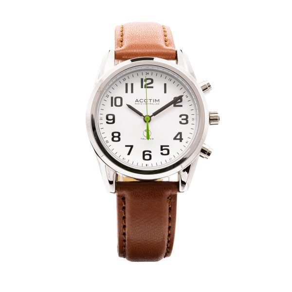 Dunwich Talking 35Mm Watch Brown Pu Strap