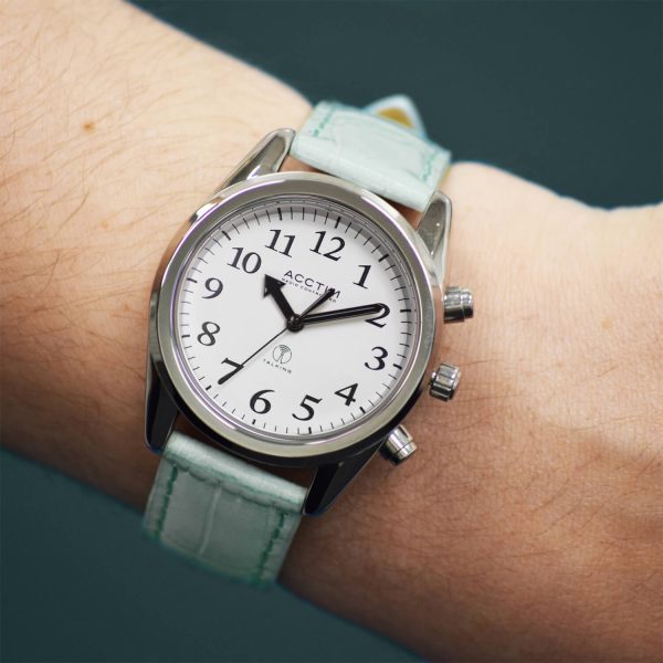 Robin Talking 35Mm Watch Mint Pu Strap