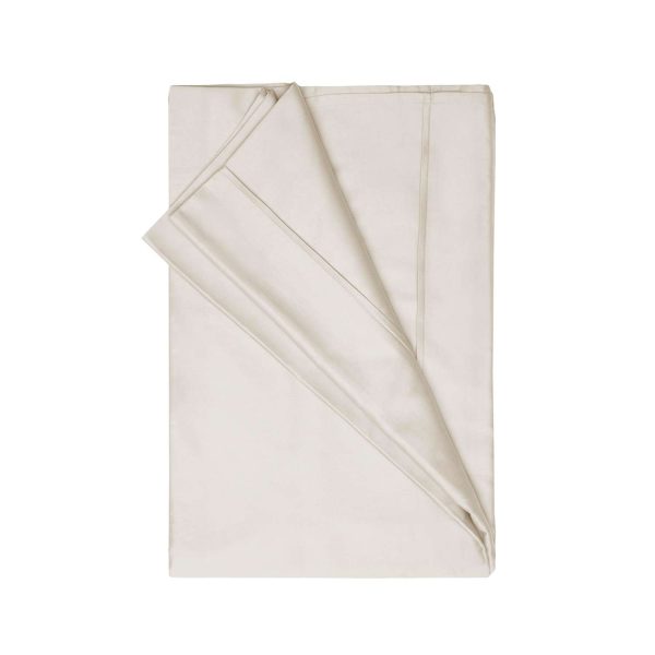 Egyptian Cotton Ivory Double Flat Sheet