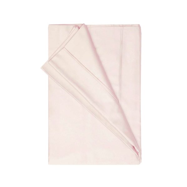 Egyptian Cotton Powder Pink Double Flat Sheet