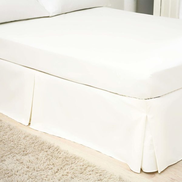 Egyptian Cotton White Double Valance