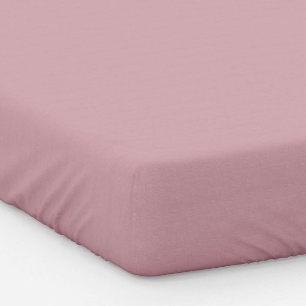 Blush Pink Super King Plain Dye Fitted Sheet