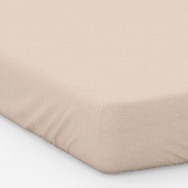 Cream Small Double Plain Dye Fitted Sheet