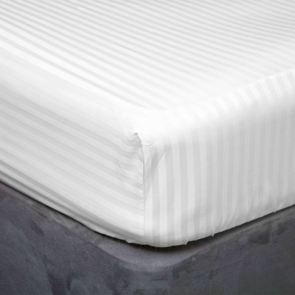 Hotel Suite White Double Fitted Sheet