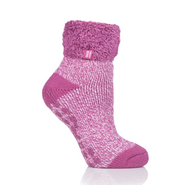 Heat Holder Ankle Socks Pink