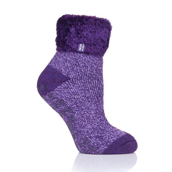 Heat Holder Ankle Socks Purple