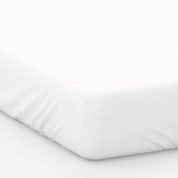 Bamboo Fitted Sheet Single White