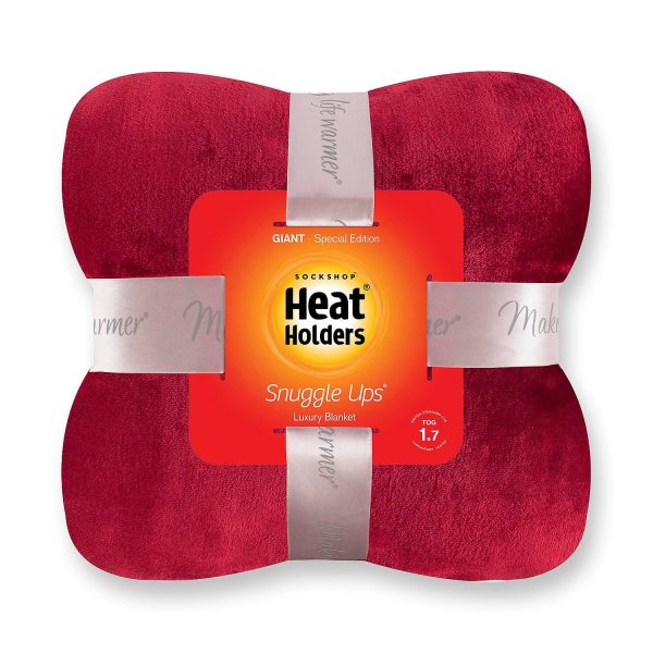 Heat Holders Giant Blanket Cranberry