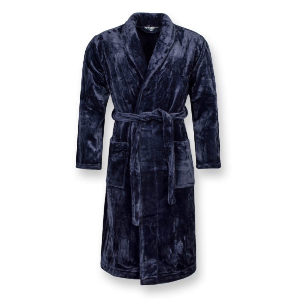 S Navy Mens Heat Holders Dressing Gown