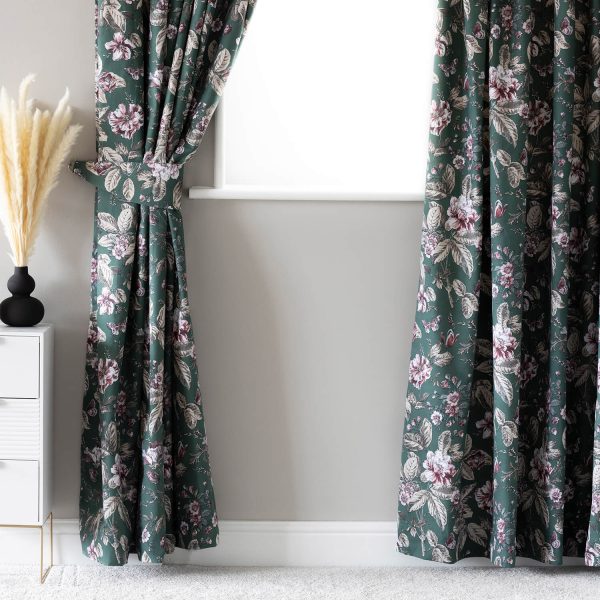 66X72 Aiyla Lined Curtains With Tie Backs