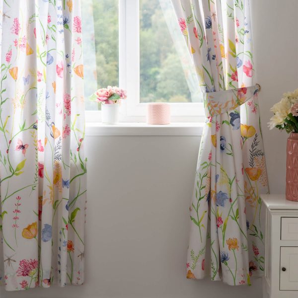 66X72 Larissa Lined Curtains With Tie Backs