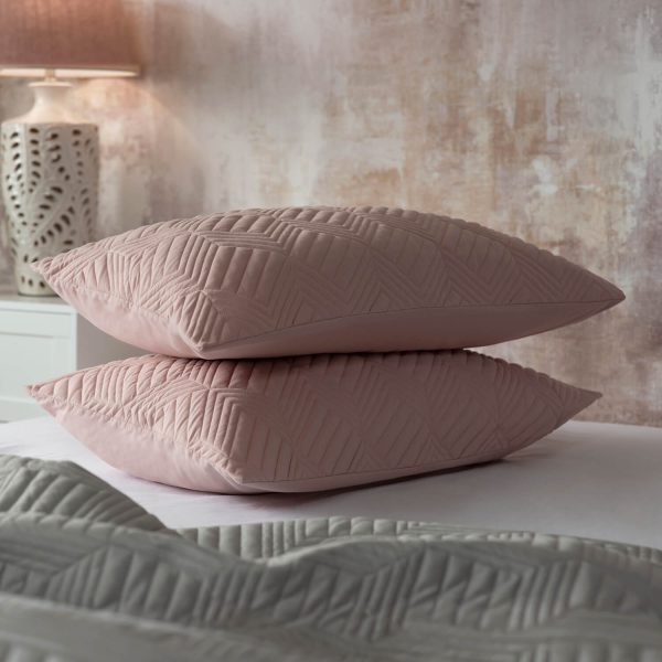 Lisbon Pillow Sham Pair Blush