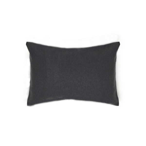 Brushed Cotton Charcoal Pillowcase Pair