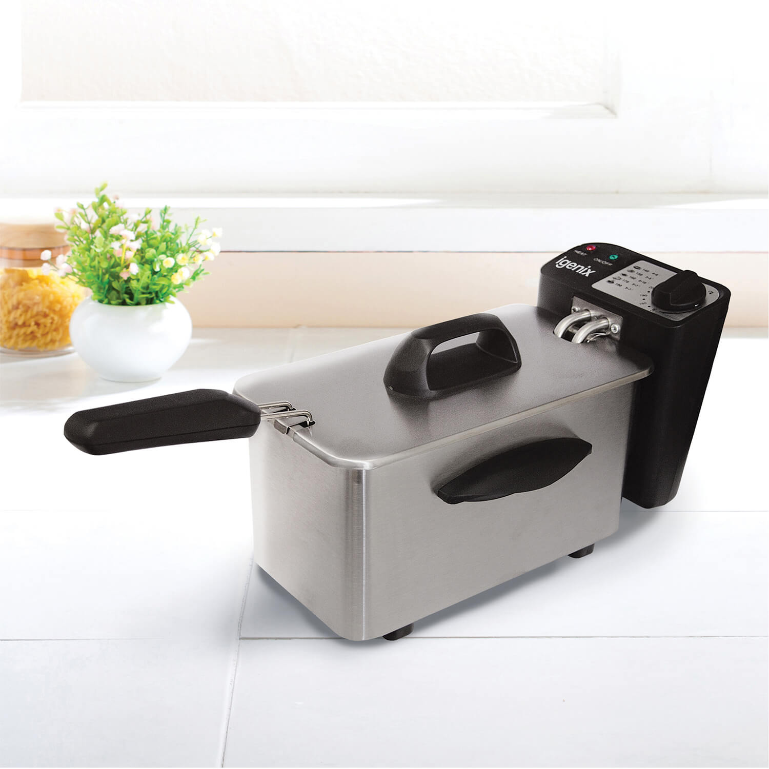 1.5 Litre Mini Fryer Brushed Stainless Steel