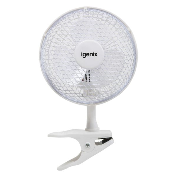 6 Inch Clip Fan White