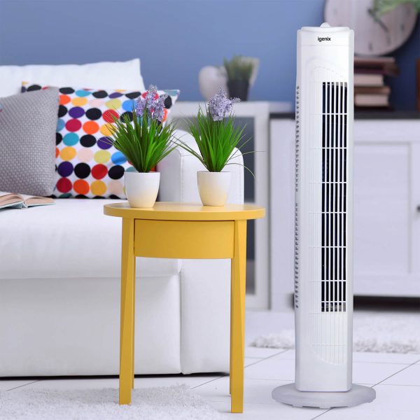 29 Inch Tower Fan White