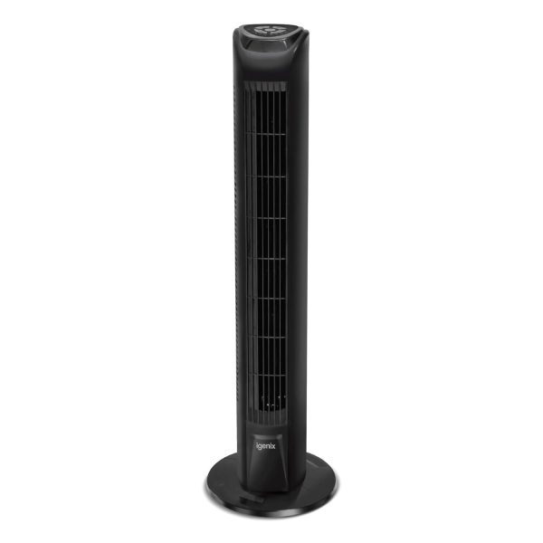 29 Inch Tower Fan With 7.5H Timer Black