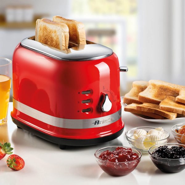 Moderna 2 Slice Toaster Red