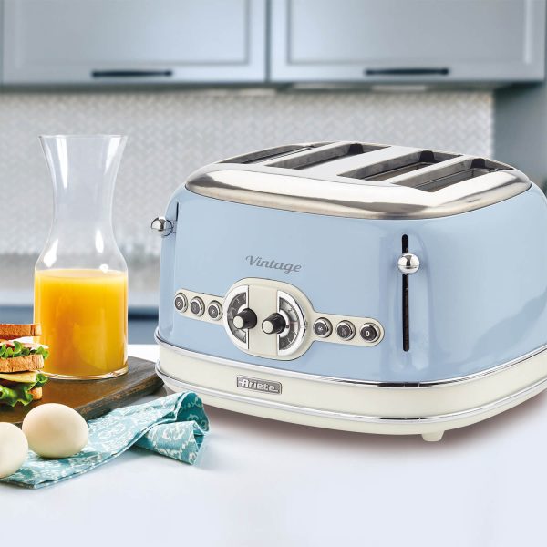 Vintage 4 Slice Toaster Blue