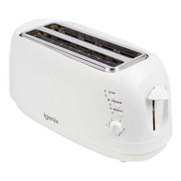 4 Slice Toaster White