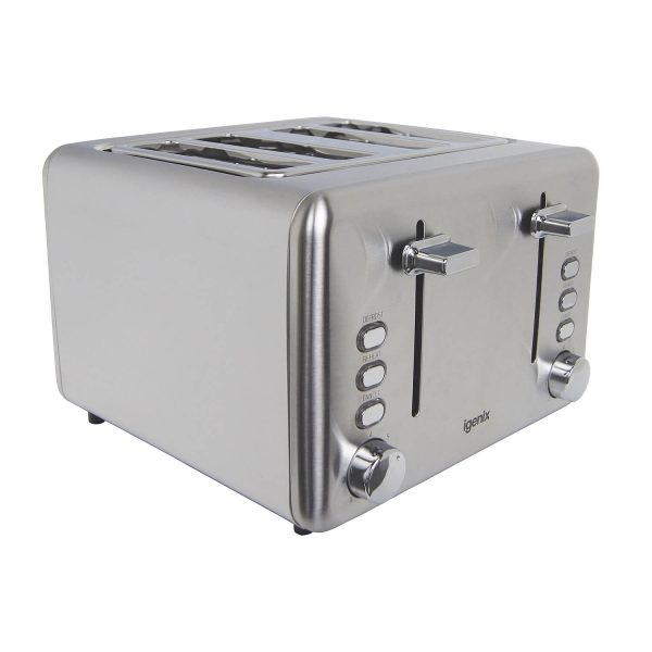 4 Slice Toaster Stainless Steel