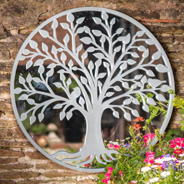 Tree Of Life Mirror Grey