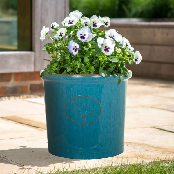 30Cm Aqua Cotswold Cylinder Set Of 2