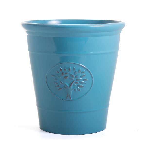 40Cm Aqua Blenheim Planter Set Of 2